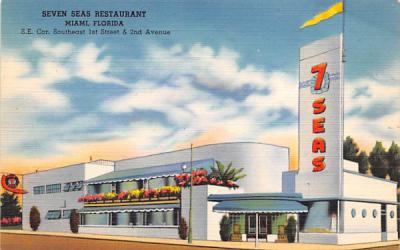 Seven Seas Restaurant Miami, Florida Postcard
