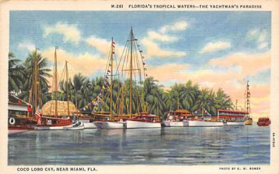 Florida's Tropical Waters-The Yachtman's Paradise Postcard