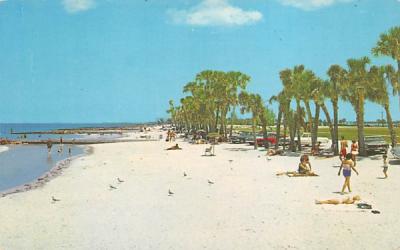 Beautiful Coquina Beach on Gulf of Mexico Manatee County, Florida Postcard