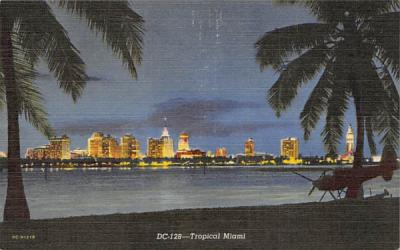 Tropical Miami, FL, USA Florida Postcard