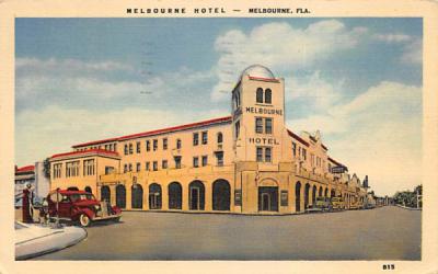 Melbourne Hotel Florida Postcard