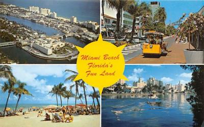 Miami Beach Florida's Fun Land Postcard