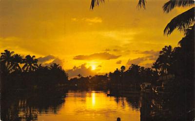 Florida's tropical southern coast, USA Postcard