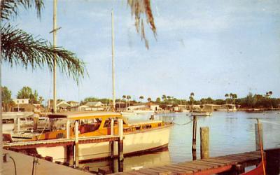 Melbourne Yacht Basin Florida Postcard
