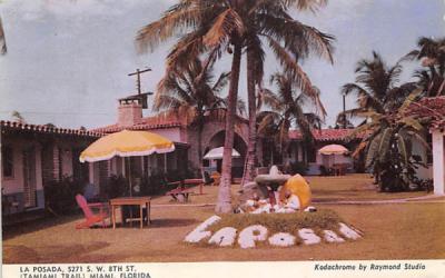 La Posada Miami, Florida Postcard