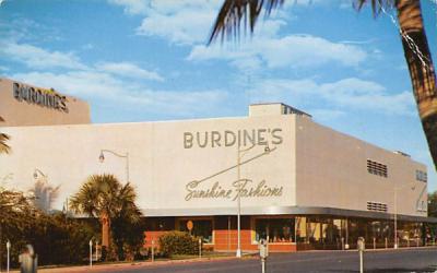 Burdine's  Miami Beach, Florida Postcard