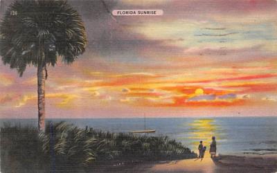 Florida Sunrise, USA Postcard