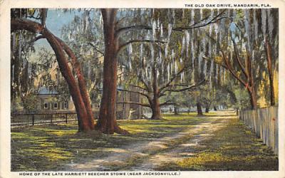 The Old Oak Drive Mandarin, Florida Postcard