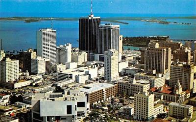 Aerial View of tropical Miami, FL, USA Florida Postcard