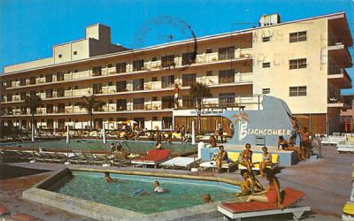 Pool and Children's Pool at Beachcomber Motel Miami Beach, Florida Postcard