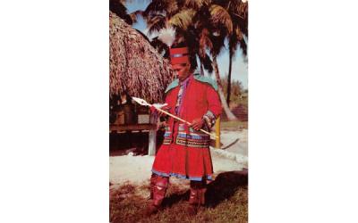 Seminole Indian Medicine Man at Musa Isle Miami, Florida Postcard