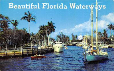 Beautiful Florida Waterways, USA Postcard