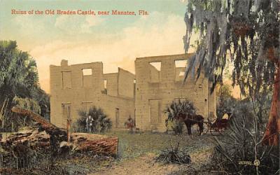 Ruins of the Old Braden Castle, Near Manatee Manatee County, Florida Postcard