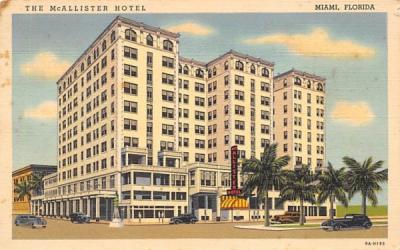The McAllister Hotel Miami, Florida Postcard