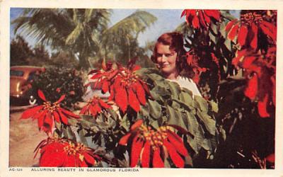 Alluring Beauty in Glamorous Florida, USA Postcard