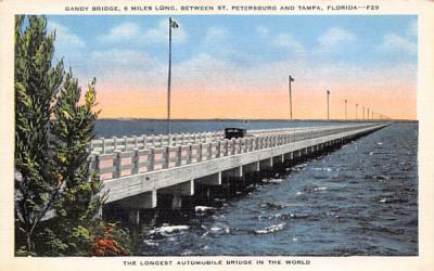 Gandy Bridge Misc, Florida Postcard