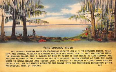 The Singing River Misc, Florida Postcard