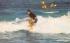 It is a pleasure to watch the surfers riding the waves Misc, Florida Postcard