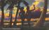 Silhouettes at Sunset Miami, Florida Postcard
