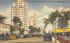 Famous Hotel Row on Collins Ave. Miami Beach, Florida Postcard