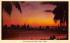 Sunset over the Magic City, Miami, FL, USA Florida Postcard