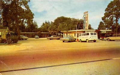 Pines Motel & Diner New Port Richey, Florida Postcard