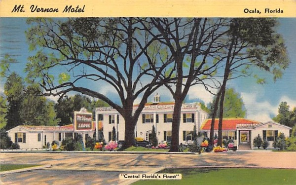 Colorado Springs Colorado postcard Mount Vernon Motel 