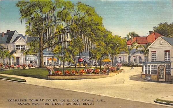 Ocala Florida Early View of Cordrey's Court 