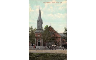 First Baptist Church Ocala, Florida Postcard