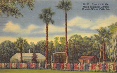 Entrance to the Mead Botanical Garden Orlando-Winter Park, Florida Postcard