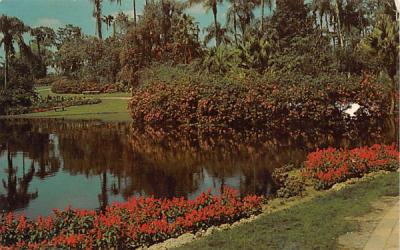 beautiful views, Eola Park, Lake Eola in background Orlando, Florida Postcard