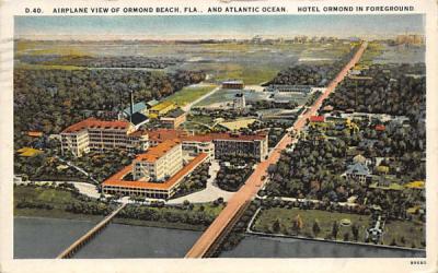 Ormond Beach, FL, USA, and Atlantic Ocean Florida Postcard