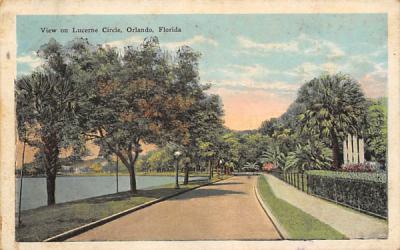 View of Lucerne Circle Orlando, Florida Postcard