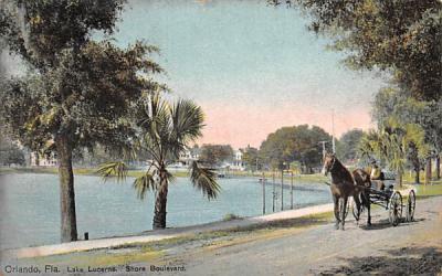 Lake Lucerne, Shore Boulevard Orlando, Florida Postcard
