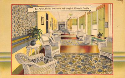 Sun Parlor, Florida Sanitarium and Hospital Postcard