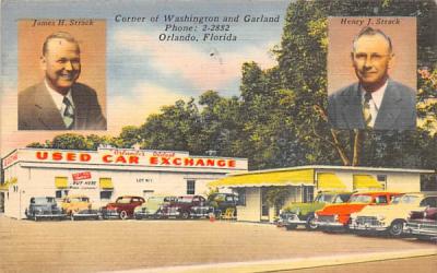 Corner of Washington and Garland Orlando, Florida Postcard