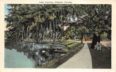 Lake Lucerne Orlando, Florida Postcard