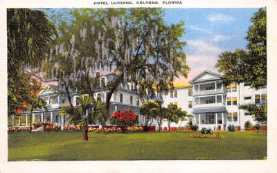 Hotel Lucerne Orlando, Florida Postcard