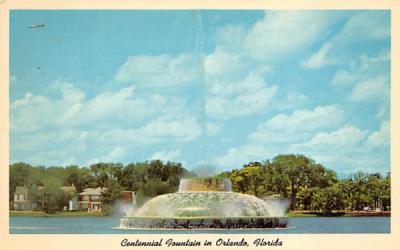 Centennial Fountain Orlando, Florida Postcard