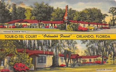 Tour-O-Tel Court Orlando, Florida Postcard