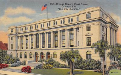 Orange County Court House Orlando, Florida Postcard