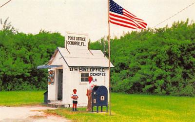 Smallest Post Office Building in The U.S. Ochopee, Florida Postcard