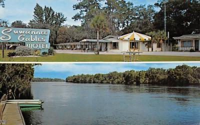 Suwannee Gables Motel & bo-Tel Old Town, Florida Postcard