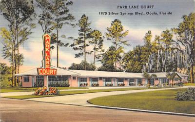 Park Lane Court Ocala, Florida Postcard