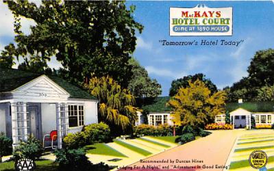 MacKays Hotel Court Ocala, Florida Postcard