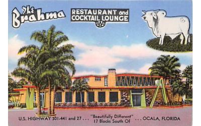 The Brahma Ocala, Florida Postcard