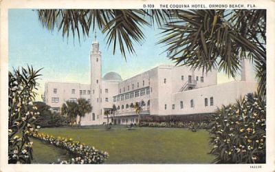 The Coquina Hotel Ormond Beach, Florida Postcard