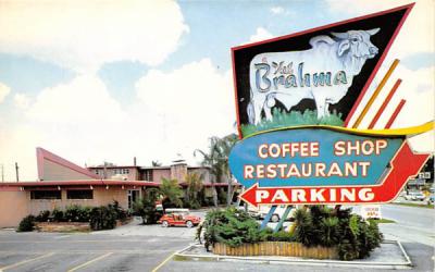 The Brahma Restaurant and Cocktail Lounge Ocala, Florida Postcard