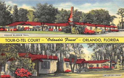 Tour-O-Tel Court Orlando, Florida Postcard