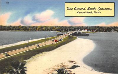 New Ormond Beach Causeway Florida Postcard